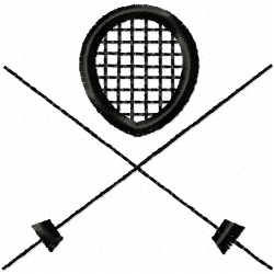 Fencing Embroidery Design 9